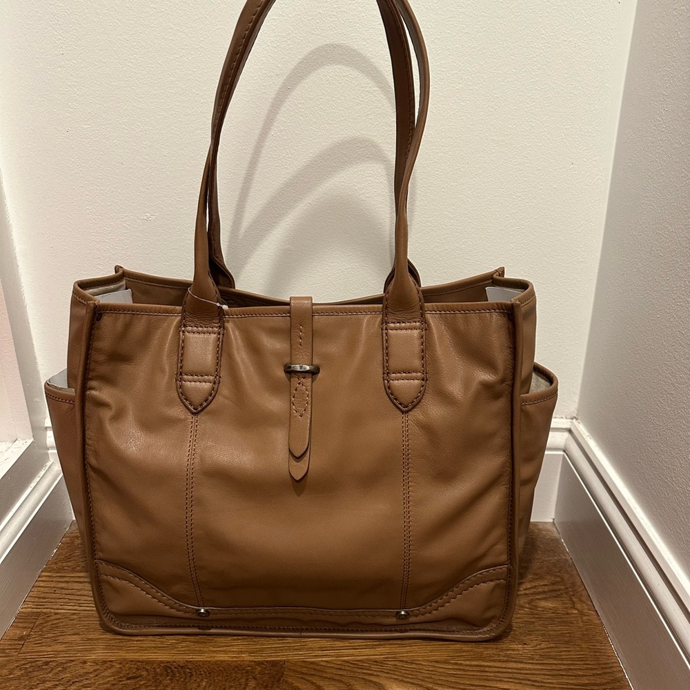 Frye Tan Leather Tote Bag